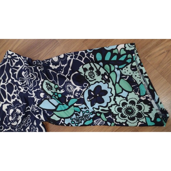Kim Rogers Curvy Palm Springs Dress Womens 3X Navy Floral 3/4 Sleeve Knee Length - Picture 6 of 10